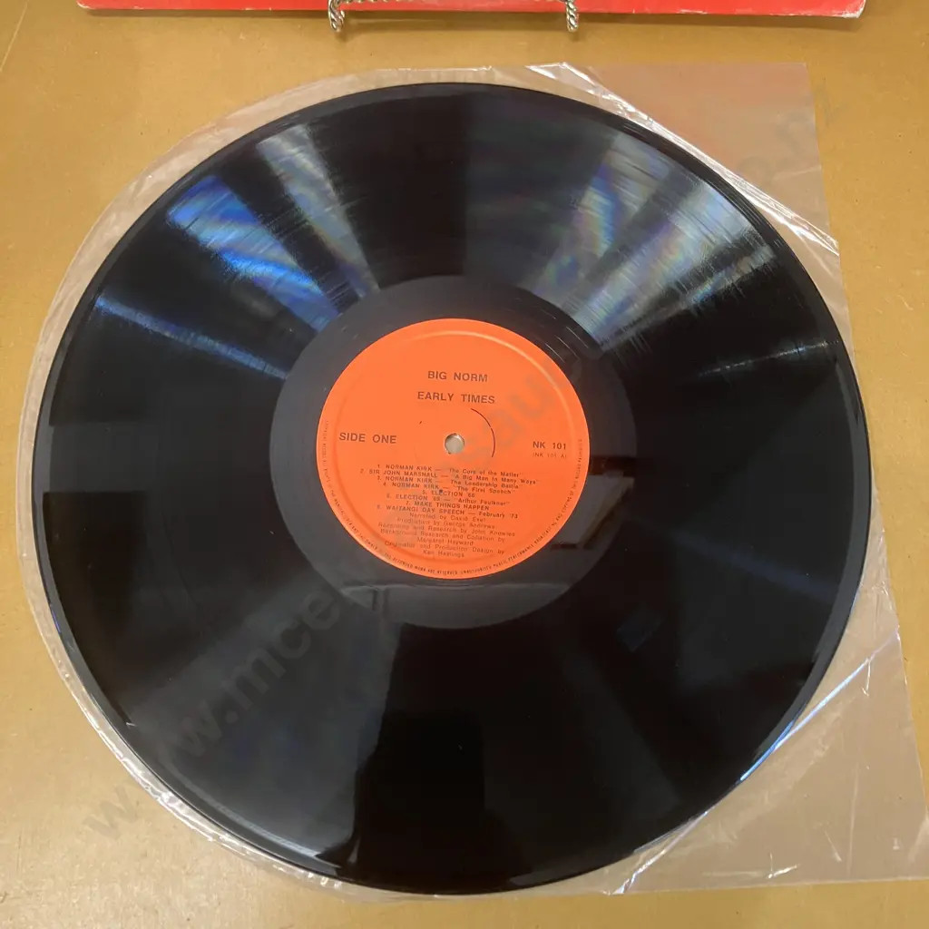 Rare Collectable Norman Kirk – "Big Norm" - The Norman Kirk Years Vinyl LP New Zealand, No Label NK101 - NM Image 1++