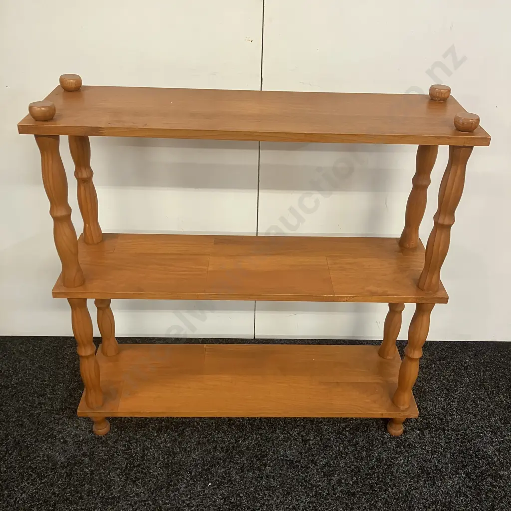 Vintage Pine Shelf Unit. H76 W75 D22cm Image 1++