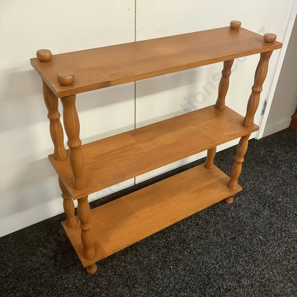 Vintage Pine Shelf Unit. H76 W75 D22cm Image 1++