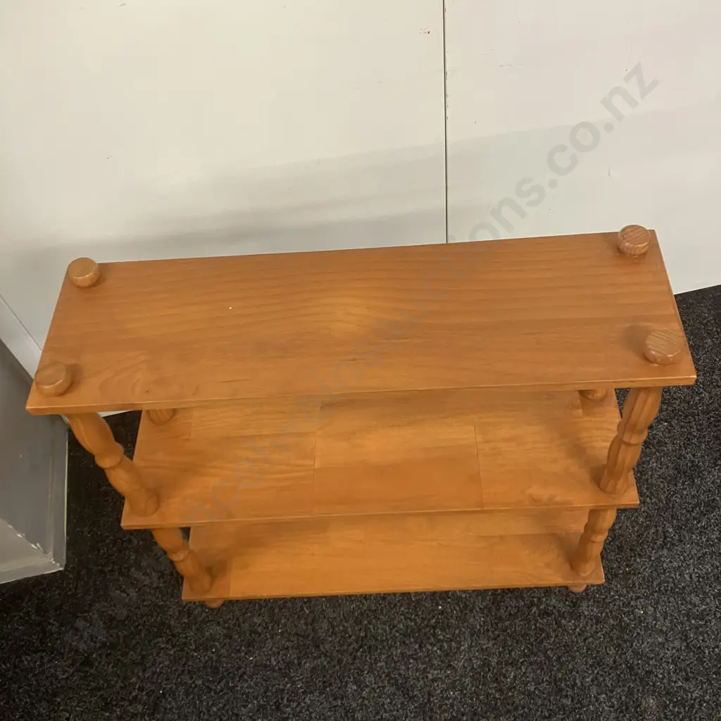 Vintage Pine Shelf Unit. H76 W75 D22cm Image 1++