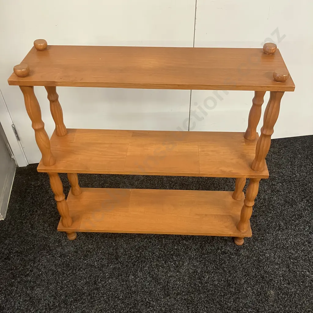 Vintage Pine Shelf Unit. H76 W75 D22cm Image 1++