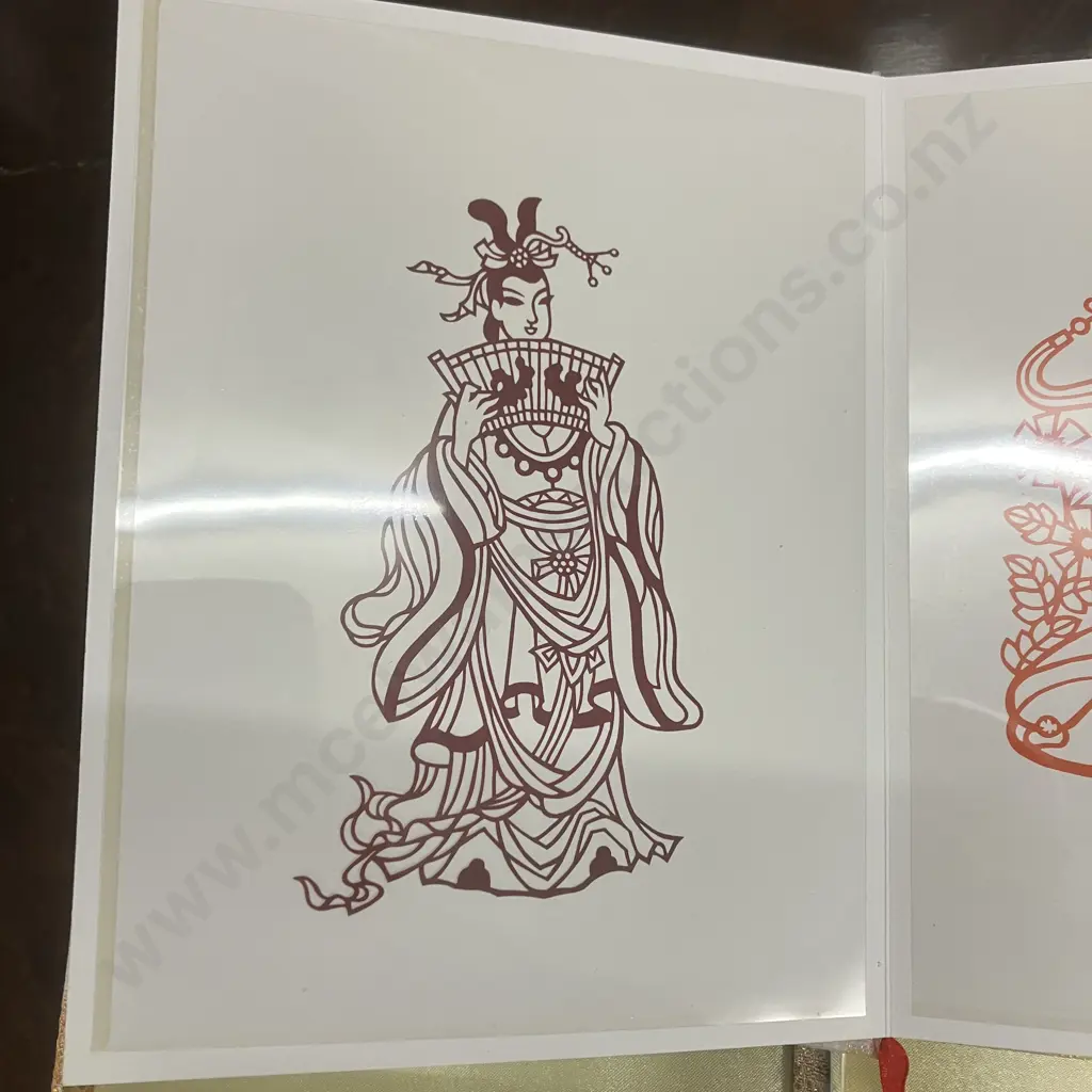 Vintage The Paper-Cuts Of Foshan - The Foshan Folk Art Research Institute, Hardcover in Box Image 1++