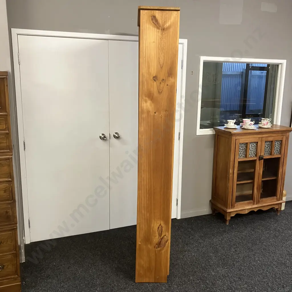Solid Pine Bookcase, 6 Shelves, Tongue & Groove Backed. H212 W80 D29cm Image 1++