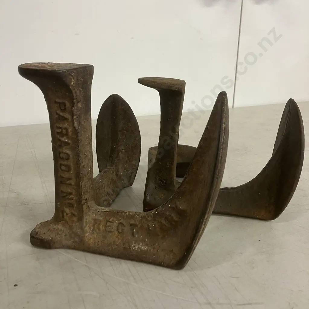 Antique Cast Iron BLAKEYS Boot Protectors Paragon No. 2 Regt Mark Shoemaker Cobbler's Anvil 1884 Image 1++
