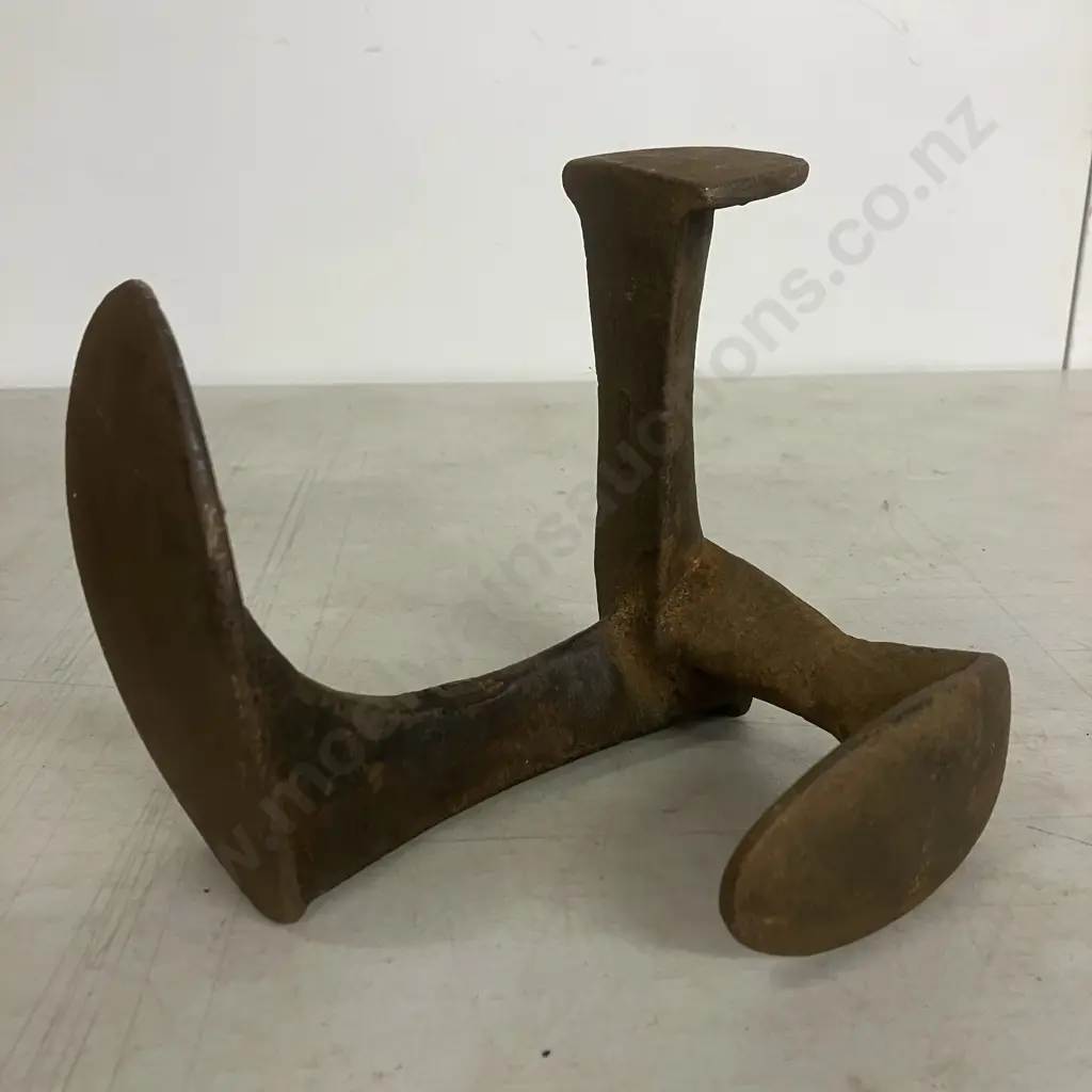 Antique Cast Iron BLAKEYS Boot Protectors Paragon No. 2 Regt Mark Shoemaker Cobbler's Anvil 1884 Image 1++