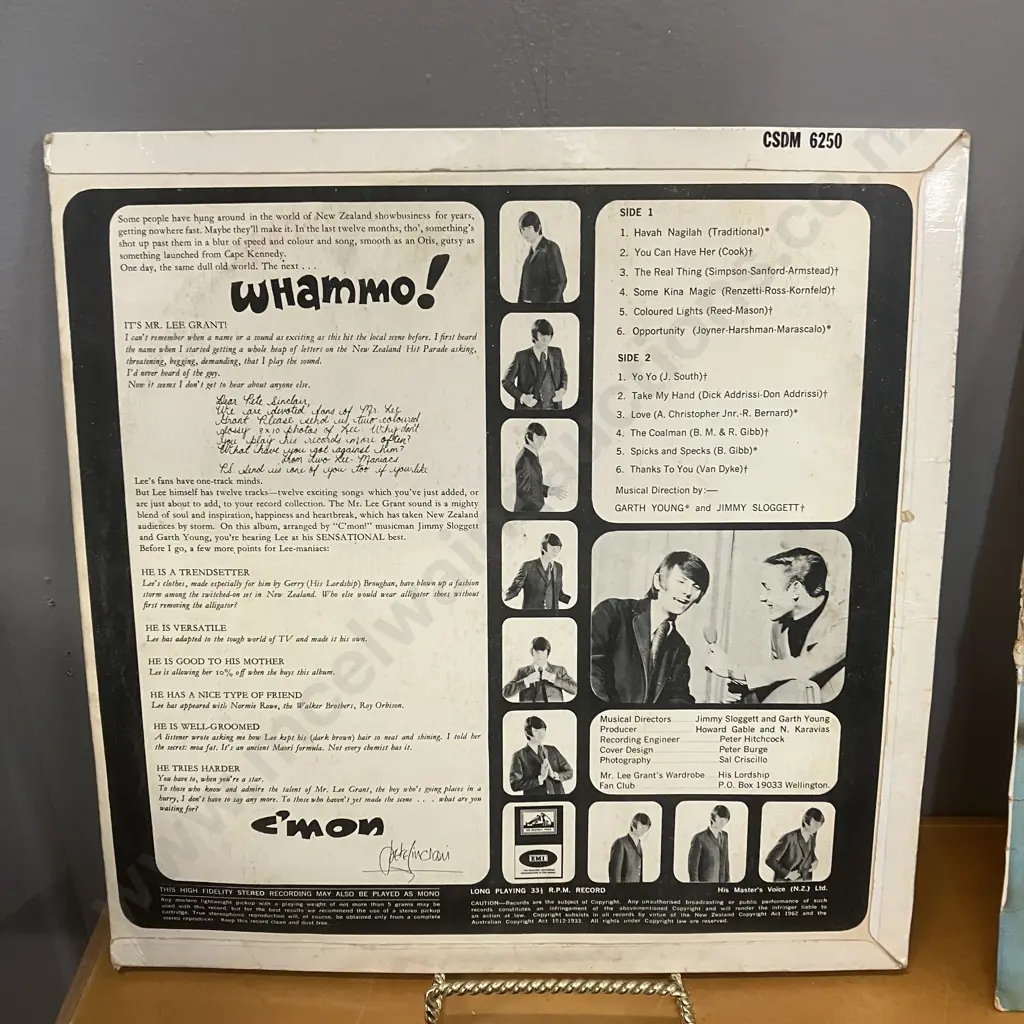 Rare Original LPs - New Zealand Pressings Mr Lee Grant 1967 CSDM6250 & Introducing Dinah Lee VP140 1964 Image 1++