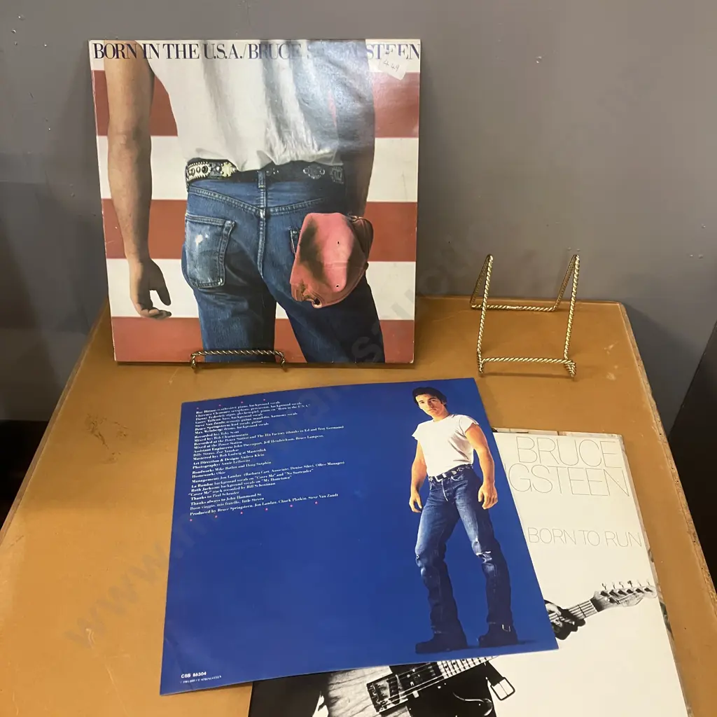 Bruce Springsteen LPs - Darkness On The Edge Of Town CBS32542, Born In The USA  CBS86304, Born To Run CBS69170, NM Image 1++