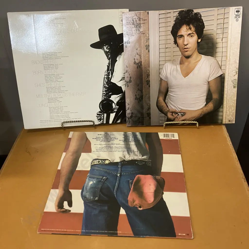 Bruce Springsteen LPs - Darkness On The Edge Of Town CBS32542, Born In The USA  CBS86304, Born To Run CBS69170, NM Image 1++