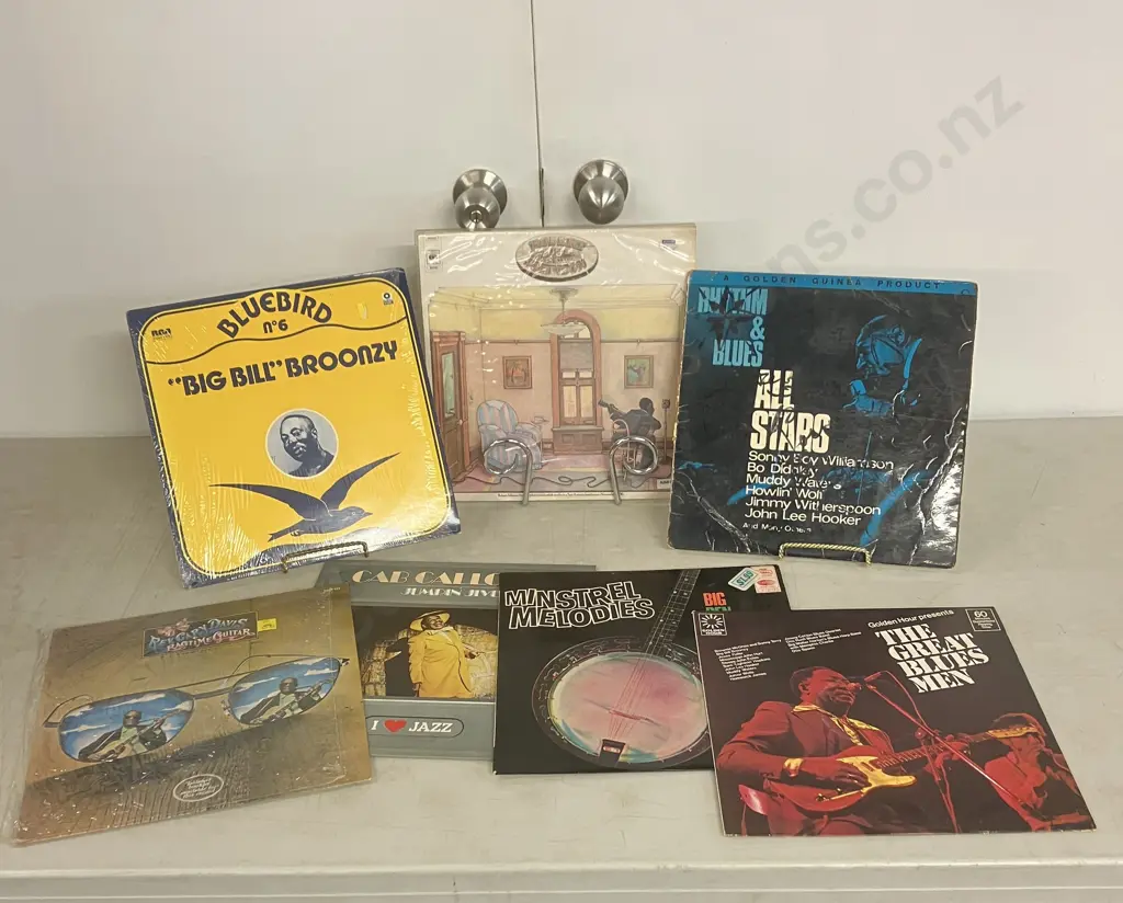 Blues & Jazz LPs x 7 Includes Robert Johnson ‎– King Of The Delta Blues Singers Volume II, Big Bill Broonzy Etc Image 1++