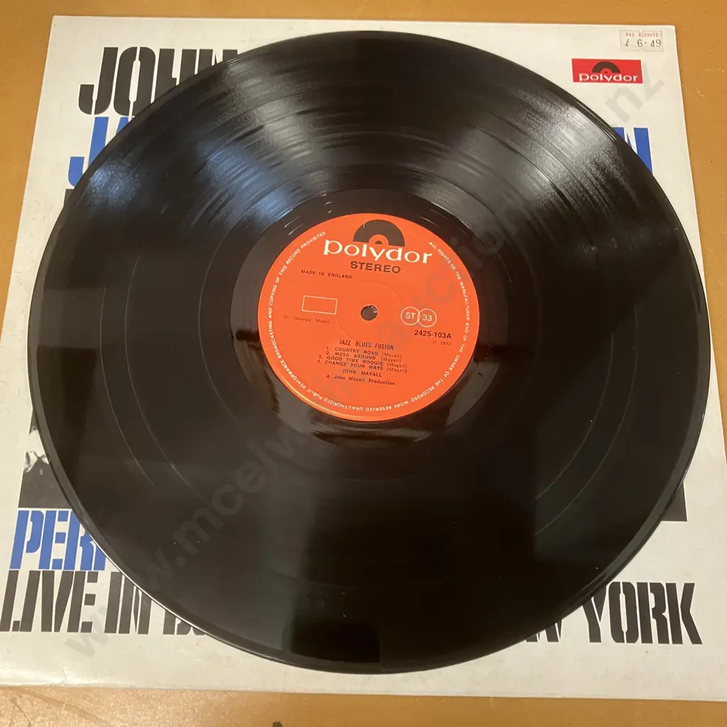 John Mayall LPs - Blues From Laurel Canyon LK4972, Bare Wires SKL4945 & Jazz Blues Fusion 2425 103. NM Image 1++