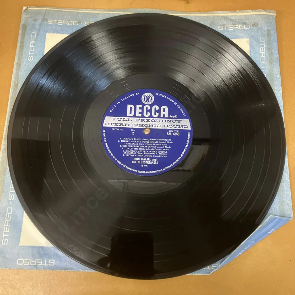 John Mayall And The Bluesbreakers A Hard Road LP 1967 UK Decca SKL4853, Mayalls' Looking Back UK 1969 Decca SKL5010. NM Image 1++