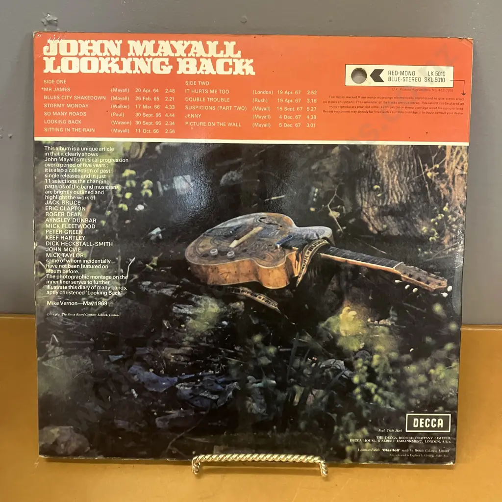 John Mayall And The Bluesbreakers A Hard Road LP 1967 UK Decca SKL4853, Mayalls' Looking Back UK 1969 Decca SKL5010. NM Image 1++