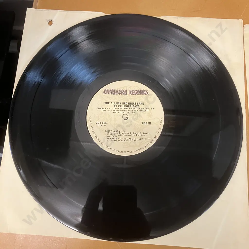 The Allman Brothers Band At Fillmore East - 2 x Vinyl LP 1974 US Capricorn Records – 2CX 0131. VG Image 1++