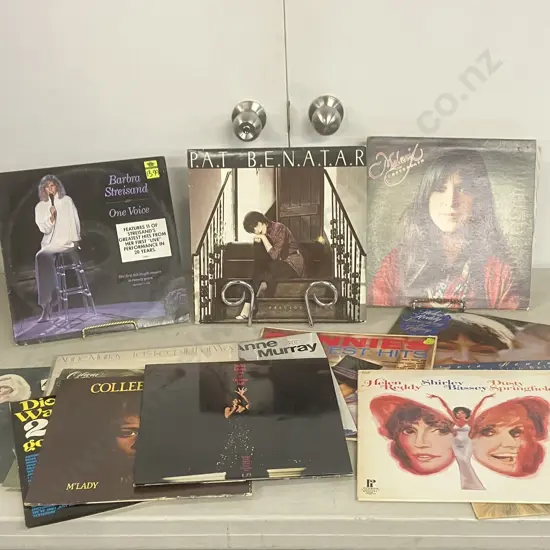 LPs x 16 - Pat Benatar, Streisand One Voice, Newton John, Carnes, Murray, Meanie, Helen Reddy Etc