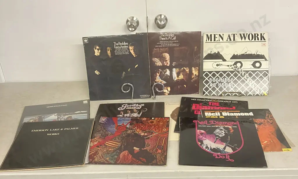 LPs x 11 - The Peddlers, Neil Diamond, Cream, Men At Work, Santana, Emerson Lake & Palmer Etc Image 1++