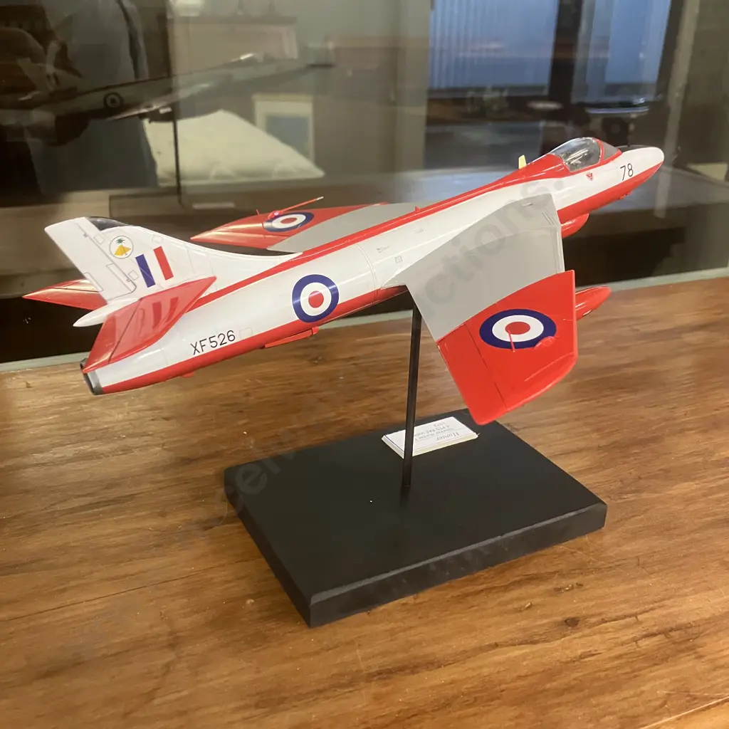 1:48 Hawker Hunter F.6, XF526, 4 FTS, RAF Valley 1972 On Stand Image 1++