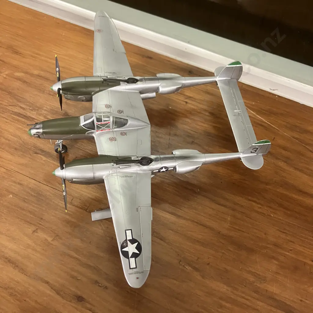 1:48 Lockheed P38-J Lightning - 'Windy City Ruthie', Lt. Kenneth G. Ladd (KIA 10/14/44, 12 kills) 380th FS 8th FG Image 1++