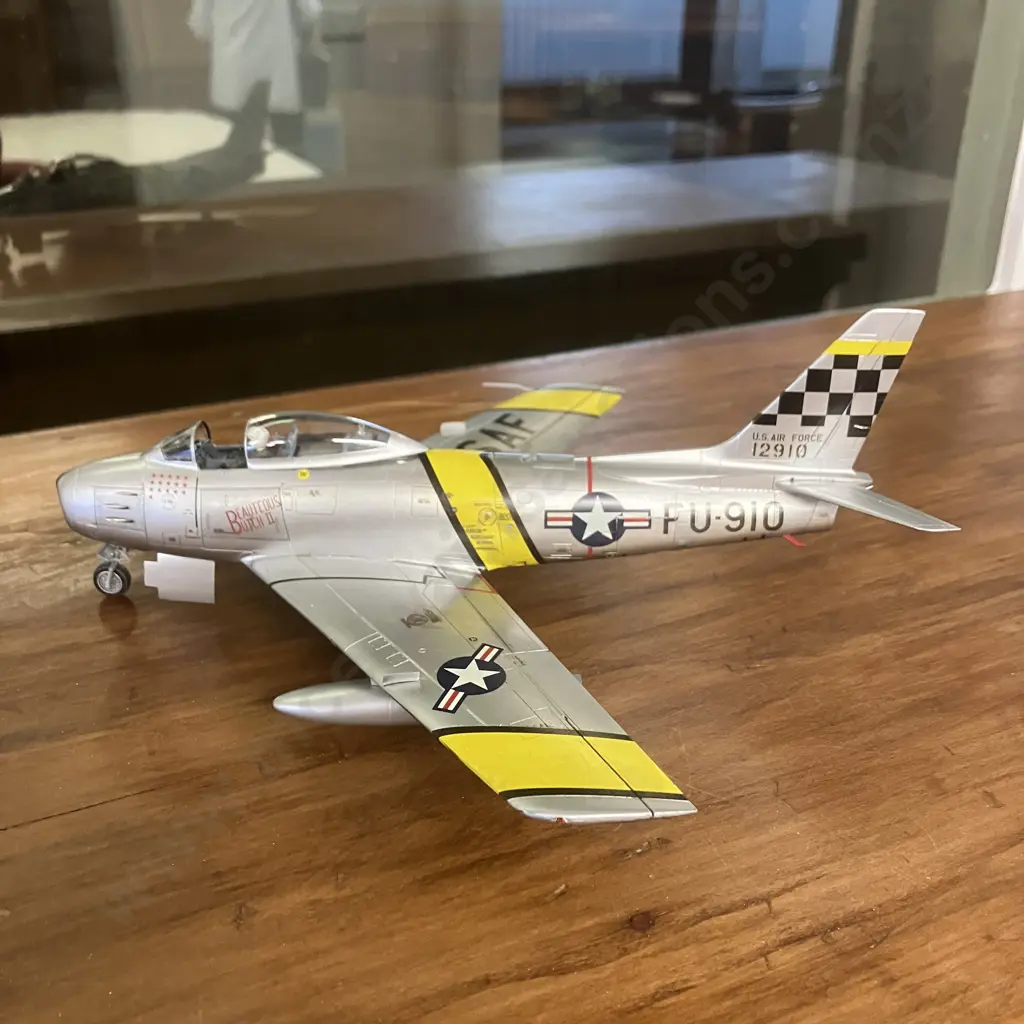 1:48 US Air Force F86 Sabre "Betty" FU-910 Korean War (1st US Fighter With Swept Wings) Image 1++