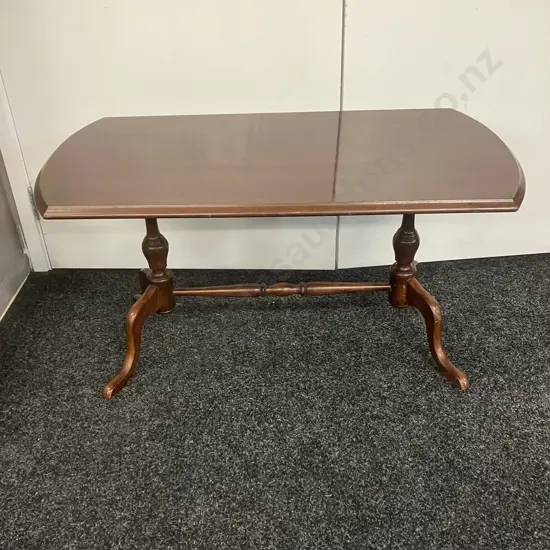 Mahogany Occasional Table. H46 W91 D45cm (Leg Needs Repair)
