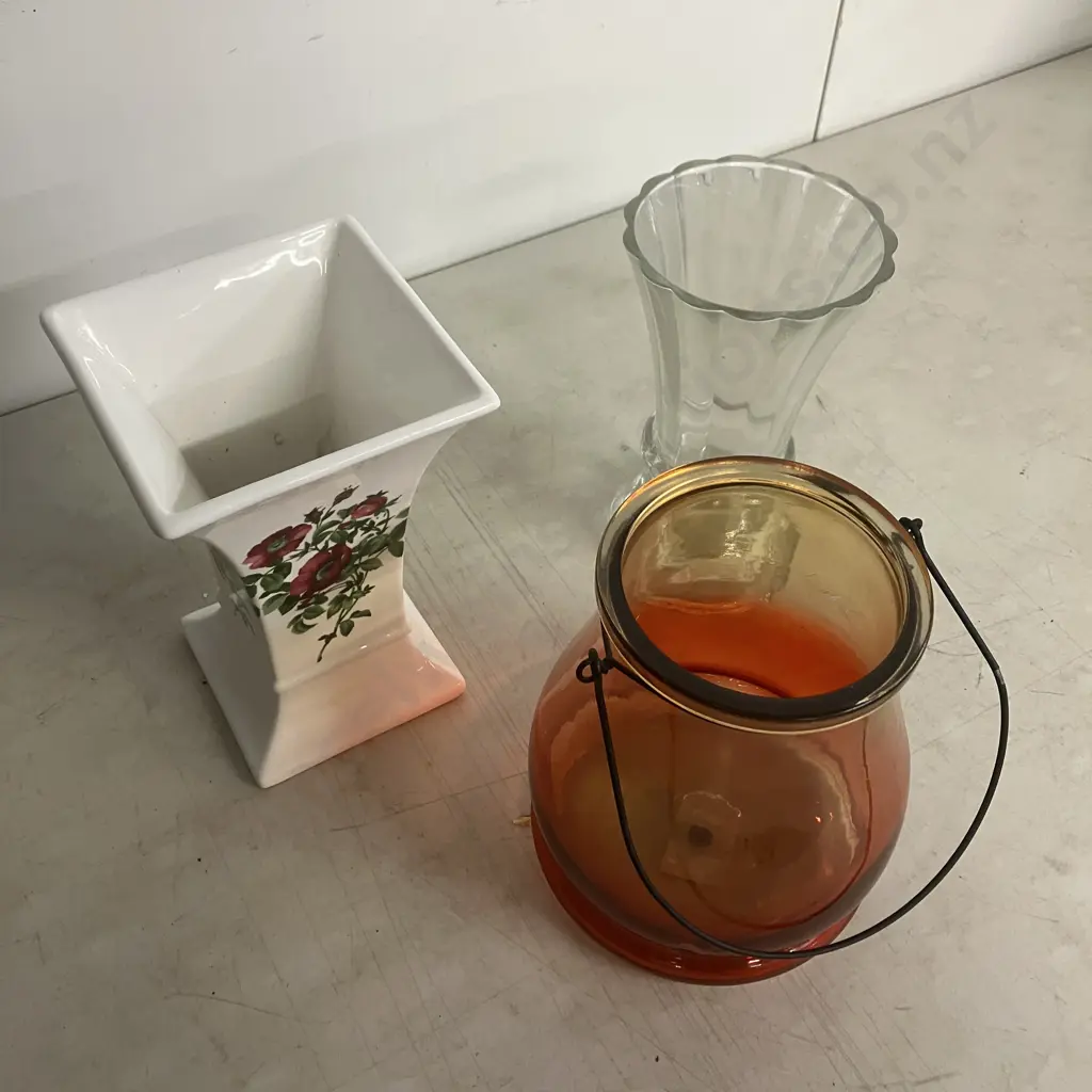 Glass Candle Holder, Glass & Ceramic Vases Image 1++