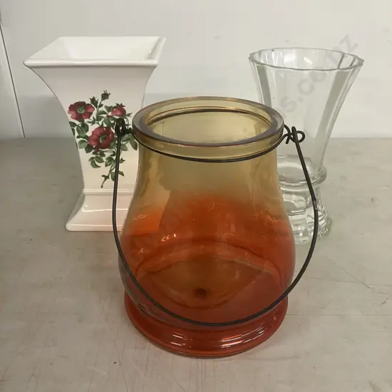 Glass Candle Holder, Glass & Ceramic Vases