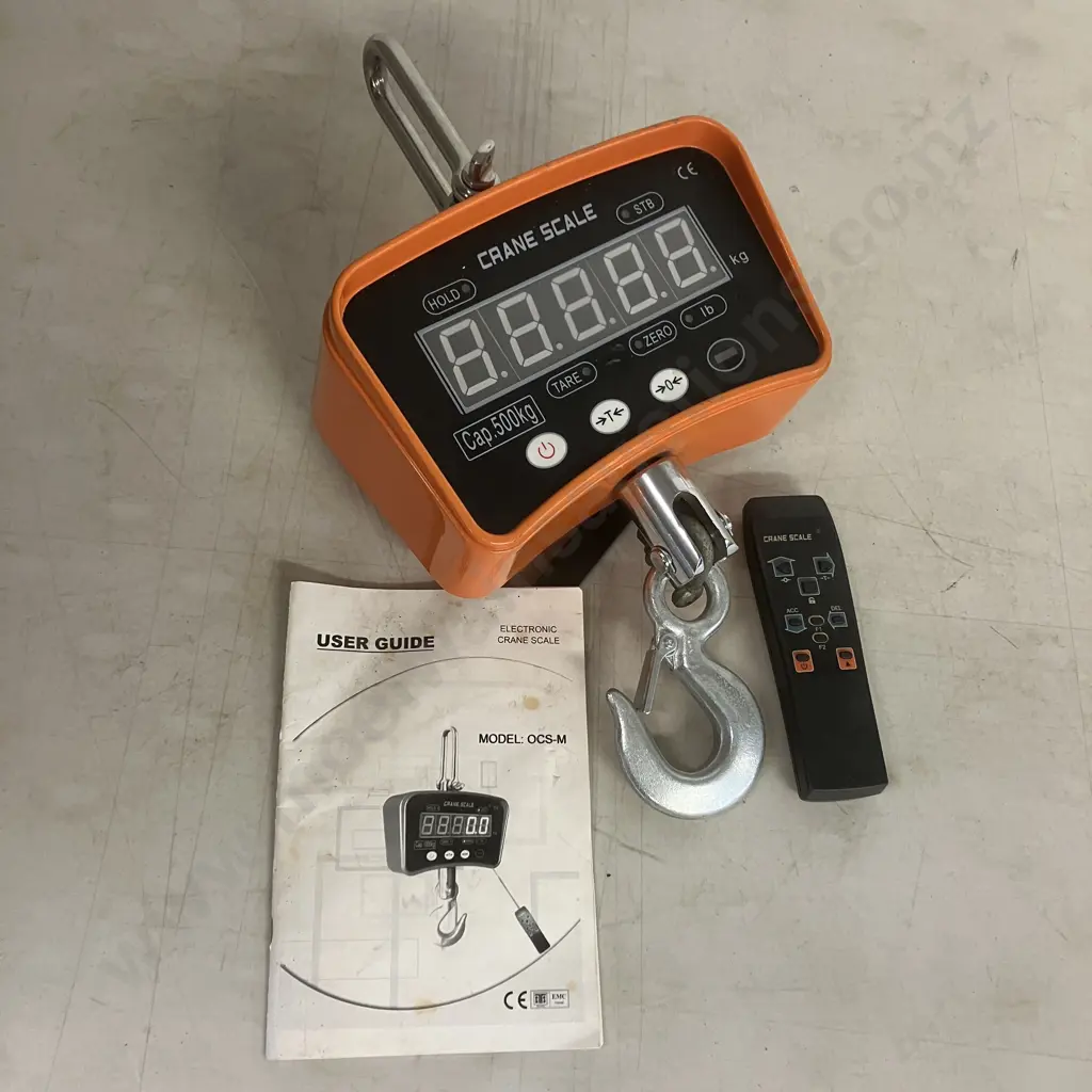 LP7910 Electronic Crane Scale With Remote Control & User Guide, 500Kgs (No Charger) Image 1++