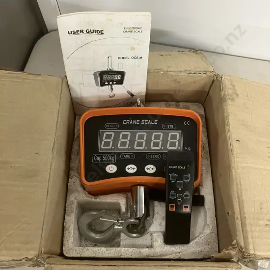 LP7910 Electronic Crane Scale With Remote Control & User Guide, 500Kgs (No Charger)