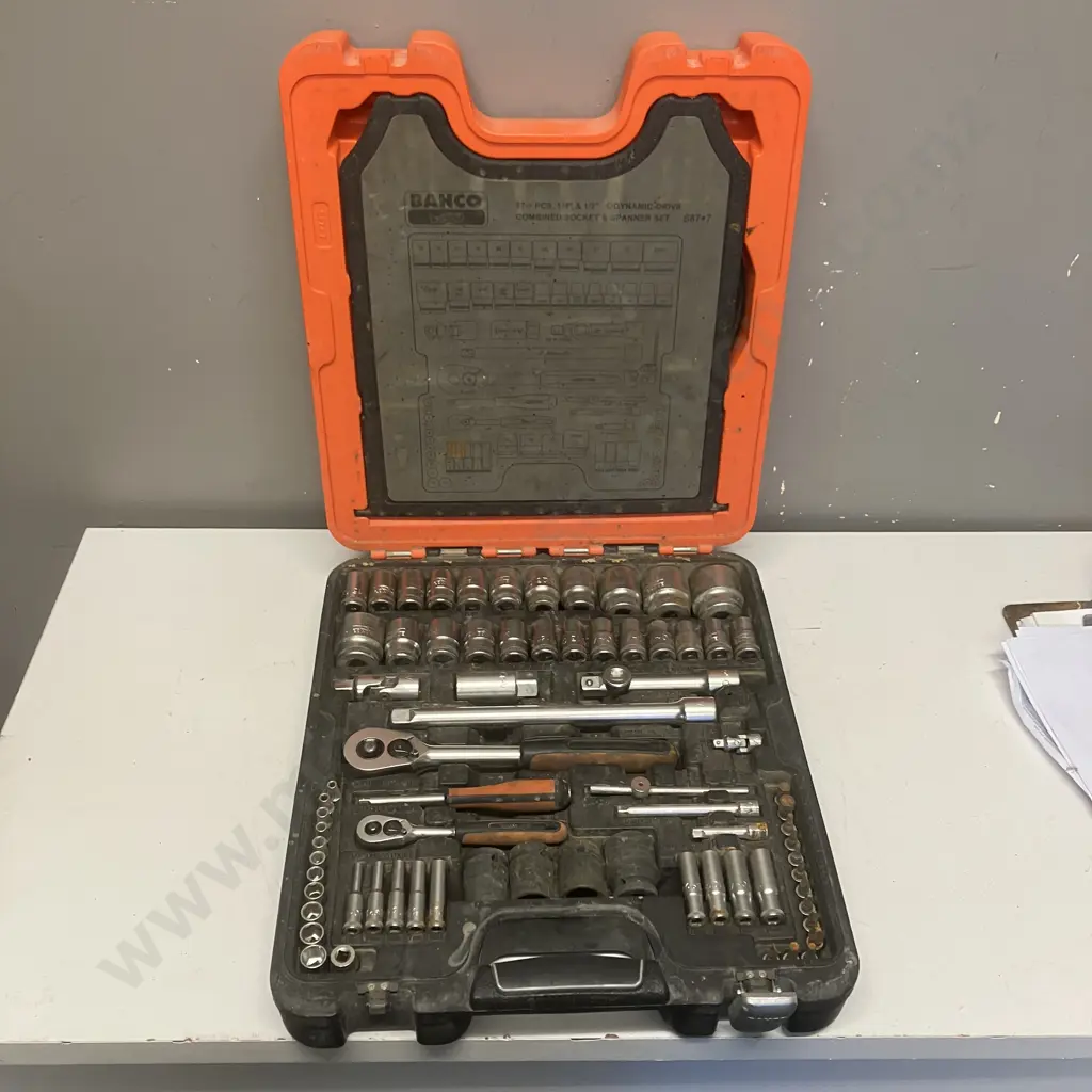 Bahco Combined Socket & Spanner Set In Moulded Case (Incomplete) Image 1++