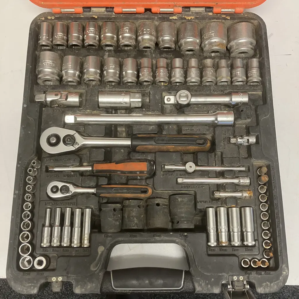 Bahco Combined Socket & Spanner Set In Moulded Case (Incomplete) Image 1++