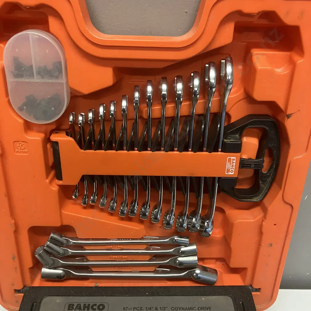 Bahco Combined Socket & Spanner Set In Moulded Case (Incomplete) Image 1++