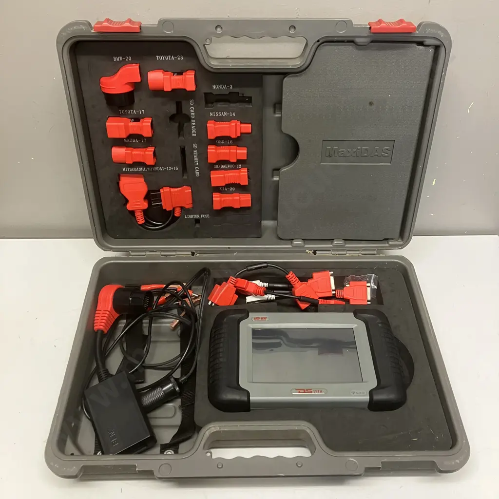 Autel MaxiDas DS708 Diagnostic Scan Tool In Grey Case Image 1++
