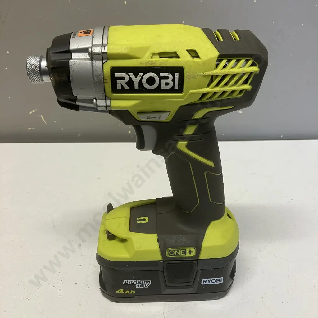 Ryobi One+ 18V Impact Driver RID1801 With 4Ah Battery - No Charger Image 1++