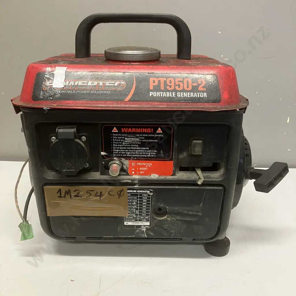 Powertec PT950-2 Portable Generator Image 1++