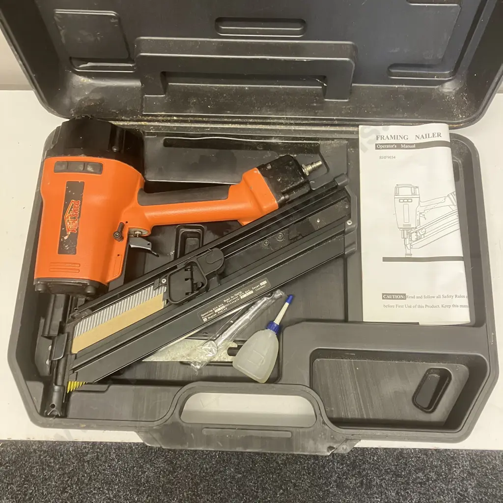 ToolShed RHF9034 Airframing Nailer With Manual In Moulded Case Image 1++