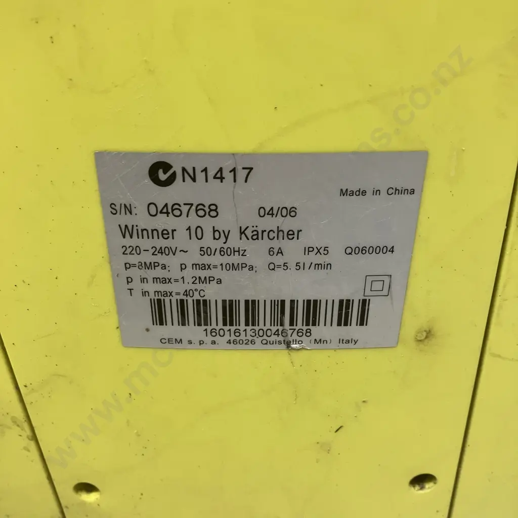 Karcher Winner 10 Pressure Washer Image 1++