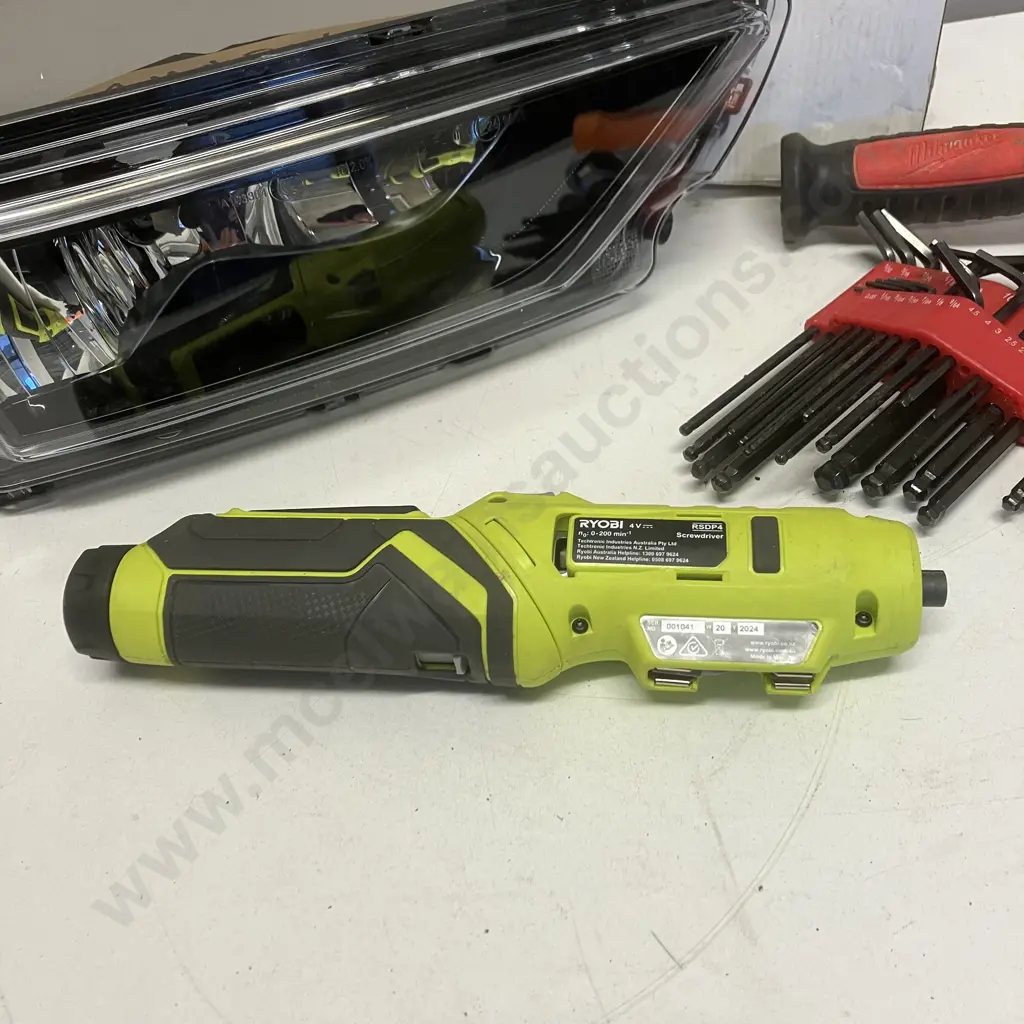 Volkswagen Headlight, Ryobi Screwdriver, Assorted Sockets, Allen Keys Etc Image 1++