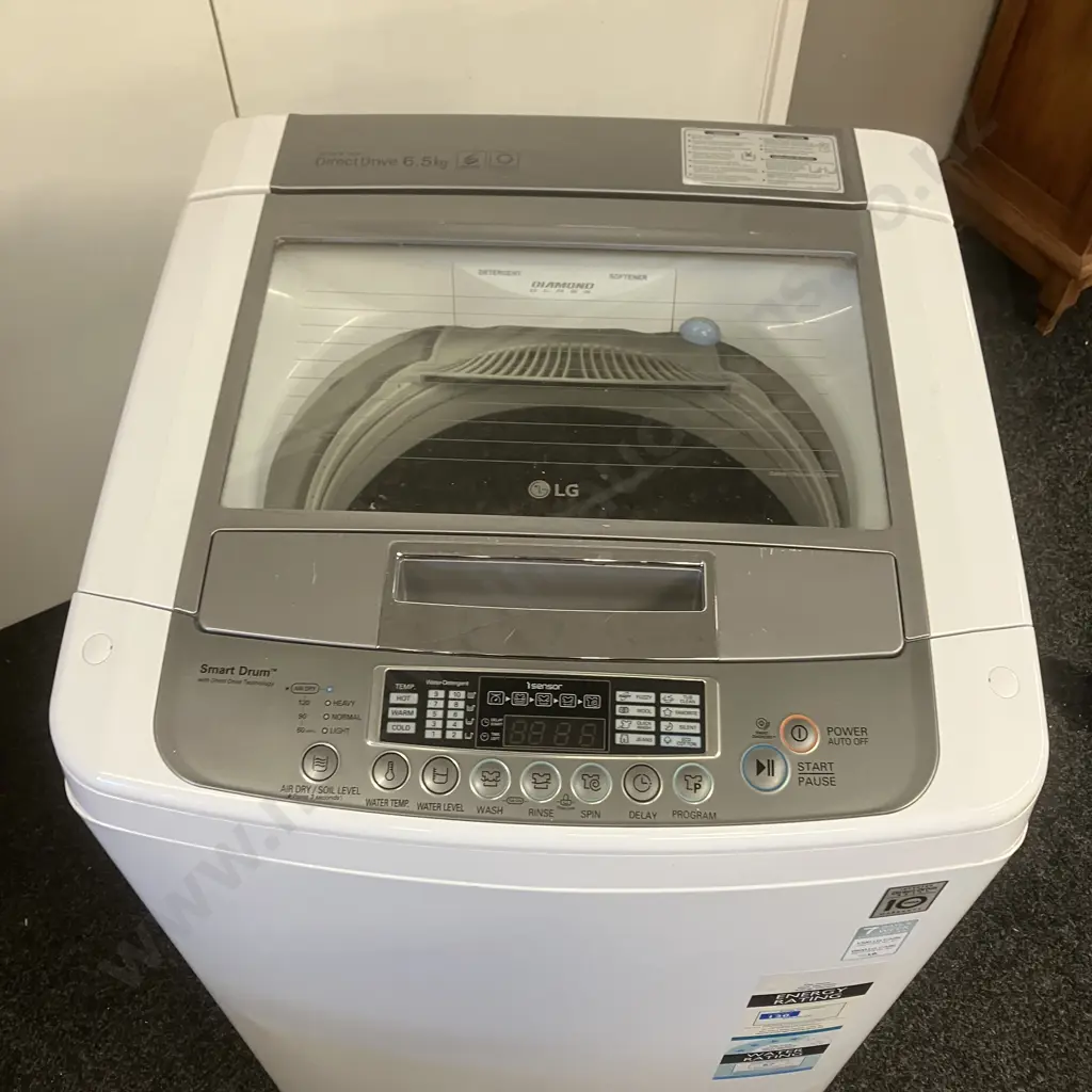 LG 6.5kg Top Load Washing Machine, Inverter Direct Drive WT-H6506 Image 1++