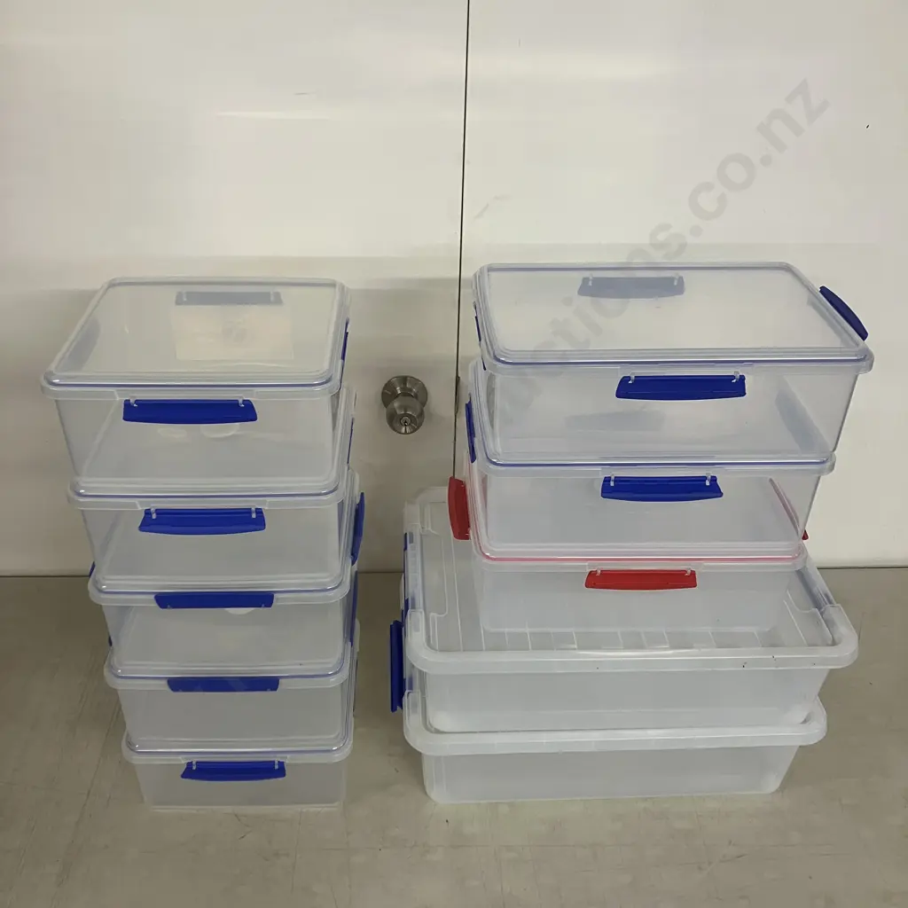 Lot of 10 x Sistema Storage Containers With Lids, Assorted Sizes Image 1++