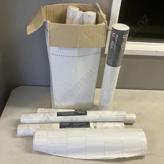 Six Rolls of Wallpaper & Two Rolls of Wallpaper