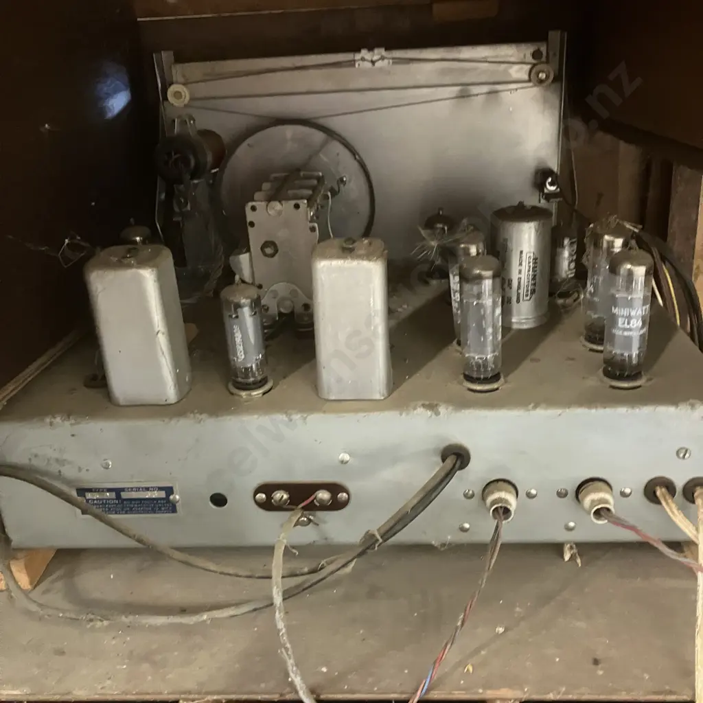Late 50's Sheffield Valve Radiogram Record Player, Reel to Reel Tape Recorder, Dual Wave Receiver (As Found Condition) Image 1++