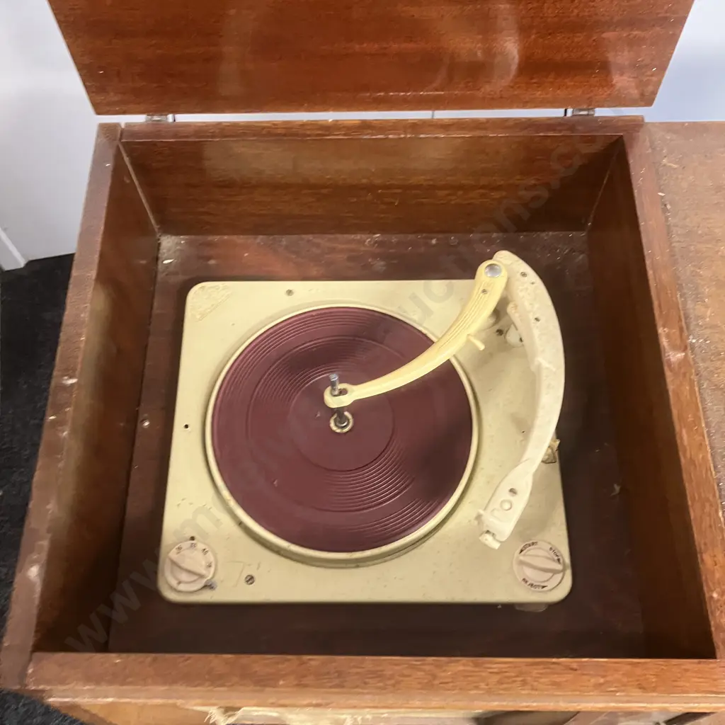 Late 50's Sheffield Valve Radiogram Record Player, Reel to Reel Tape Recorder, Dual Wave Receiver (As Found Condition) Image 1++