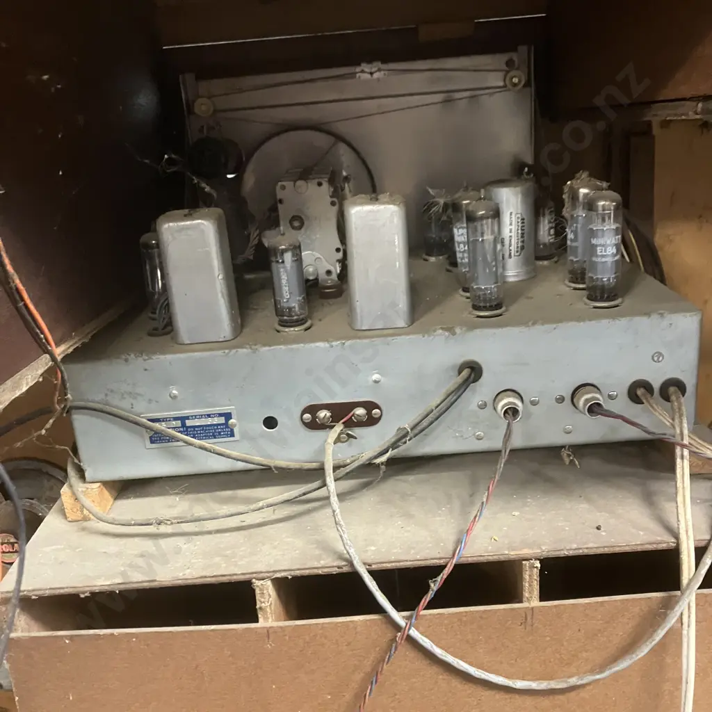 Late 50's Sheffield Valve Radiogram Record Player, Reel to Reel Tape Recorder, Dual Wave Receiver (As Found Condition) Image 1++