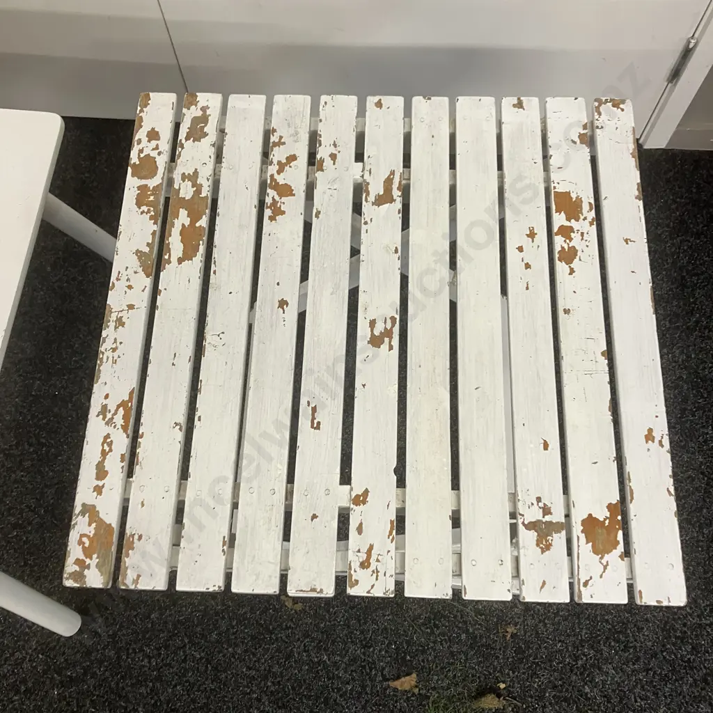 Two Small White Tables Image 1++