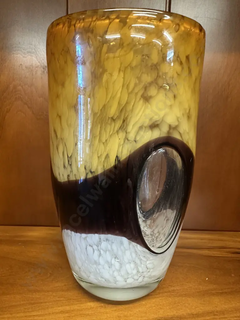 Hand Blown Decorative Glass Vase. H24cm Image 1++