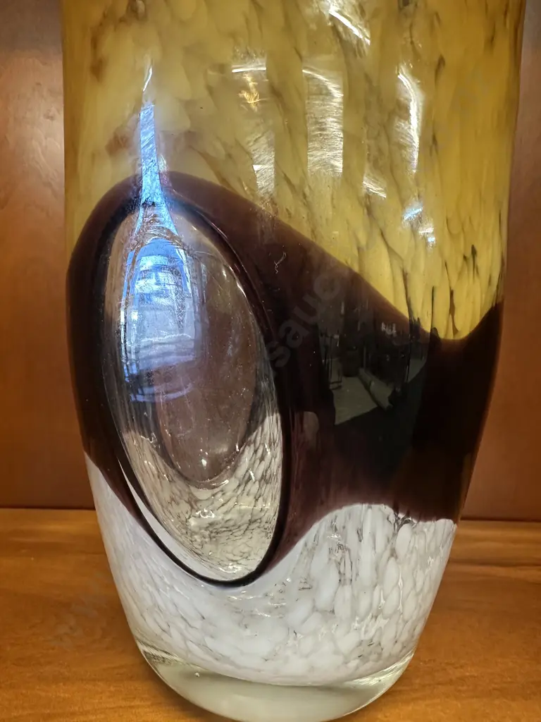 Hand Blown Decorative Glass Vase. H24cm Image 1++