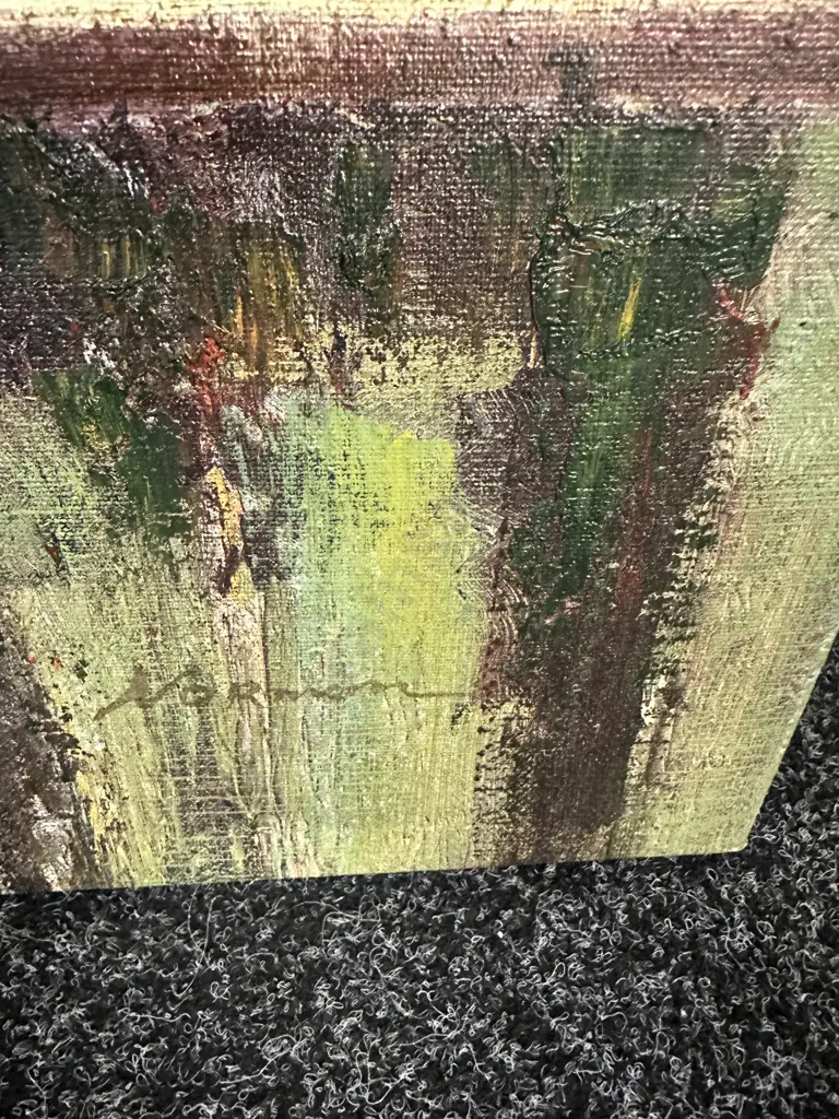 Framed Oil On Canvas Signed By The Artist - Street Scene. 81 x 61cm Image 1++