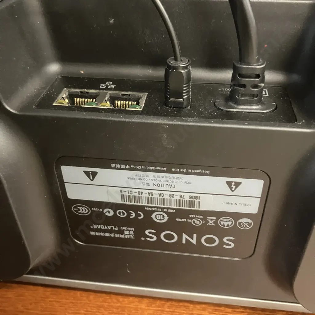 Sonos Playbar Sound Bar With Power Cord & Optical Audio Cable Image 1++