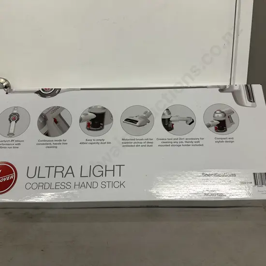 Vacuum Cleaner - Hoover Ultra Light Cordless Hand Stick With Original Box