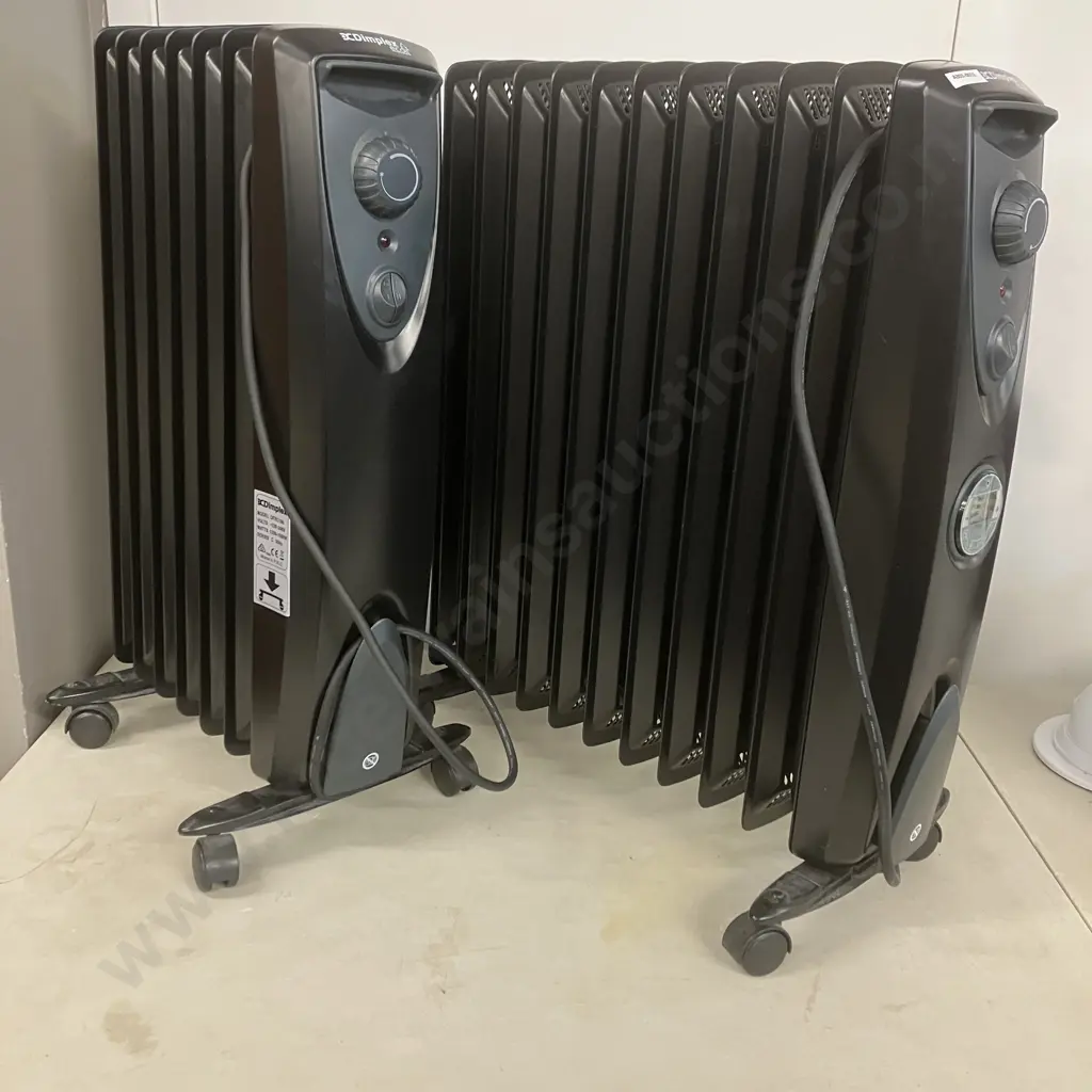 Dimplex Eco Black 7 & 11 Fin Column Heaters Image 1++