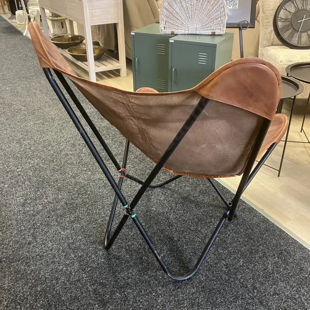 Leather Butterfly Chair Image 1++